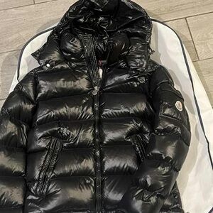 Moncler Shiny Black Down Jacket